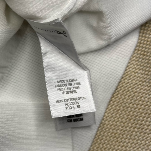 Juicy Couture XS White Sheer 3/4 Sleeve Knit Sweater Y2K Layering Transitional - Picture 7 of 14